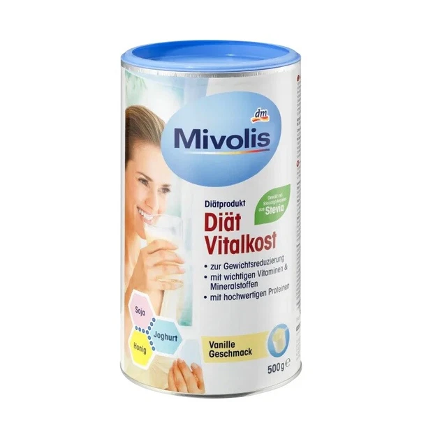 Mivolis Mahlzeitenersatz Diät-Vitalkost-Pulver 500g Vegetarisch✅
