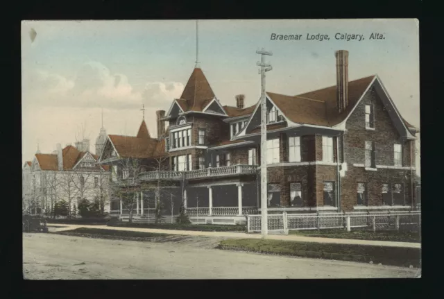 Braemar Lodge Calgary Alberta - Side angle view of the Braemar Lod- Old Photo