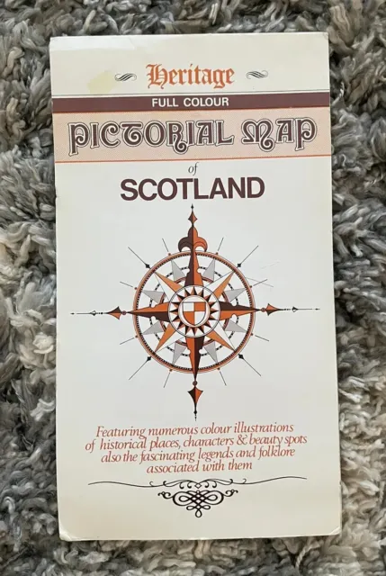 L.J. Young Heritage Pictorial Map of Scotland-Full Color