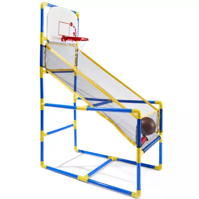 Kids Children Basketball Game Set Rebound System Ring Hoop Rims Ball and Pump