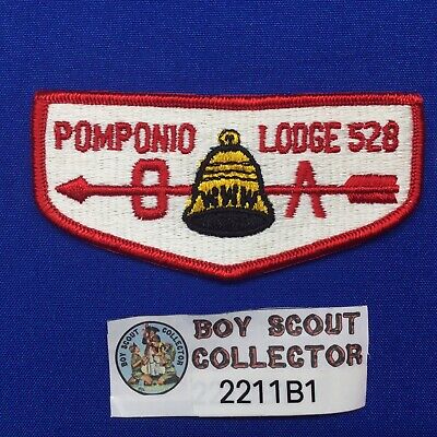 Boy Scout OA Pomponio Lodge 528 Order Of The Arrow Pocket Flap Patch