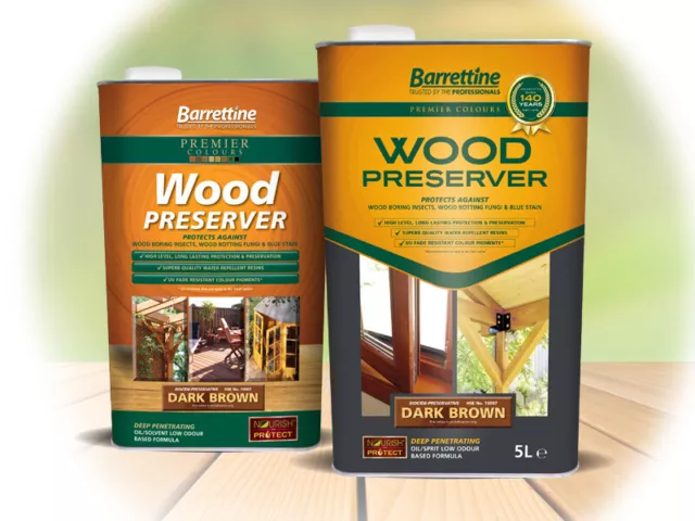 Barrettine Premier Wood Preserver Nourish & Protect - FAST AND FREE DELIVERY