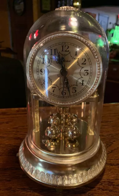 Commodore Quartz Dome Clock With Wind Up Music Box "Close To You”