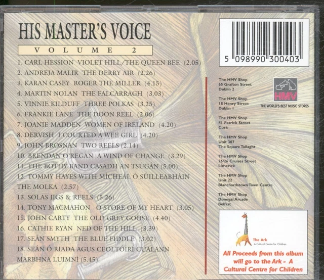 VARIOUS ARTISTS A Treasury of Irish Traditional Music Volume 2 CD