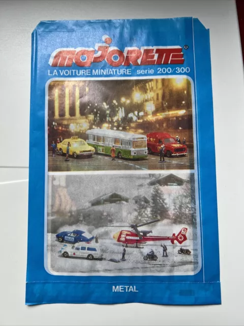 Sac Pub Publicitaire Majorette Metal La Voiture Miniature Serie 200/300