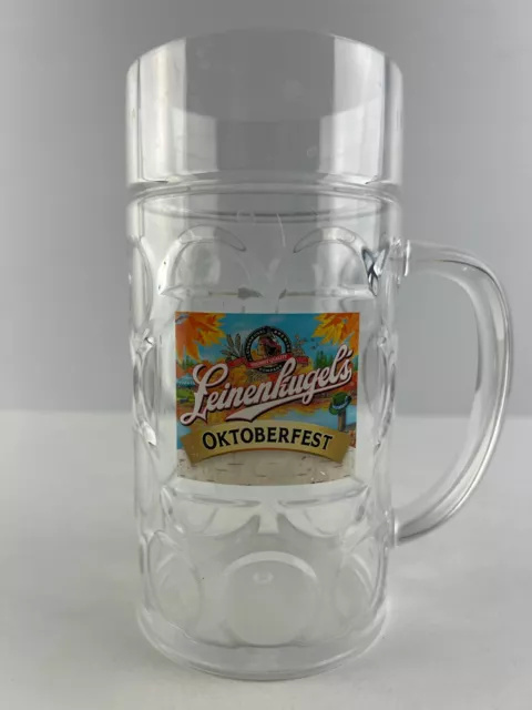 Leinenkugels Oktoberfest German Fest 2015 35th Anniversary Tall Plastic Beer Mug