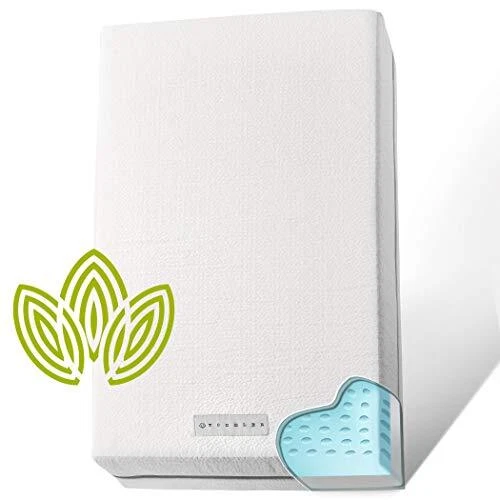 Organic Cotton Dual-Sided Crib Mattress, 2-Stage Premium Memory Foam CertiPUR