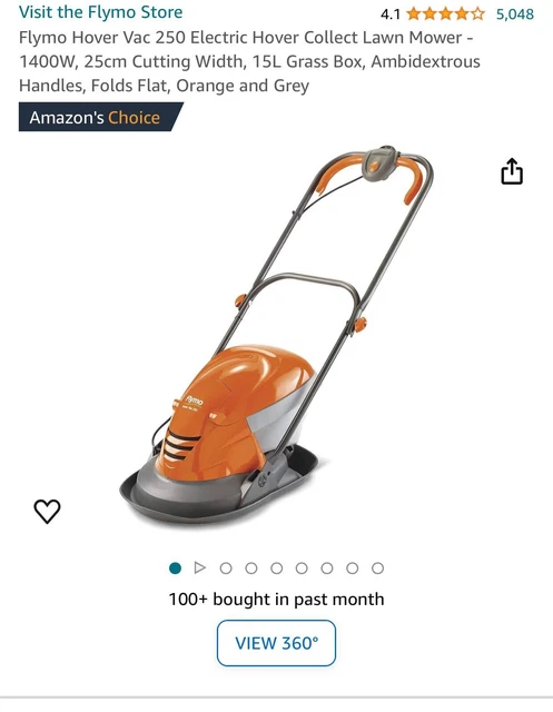 Flymo clearance lawnmower 250