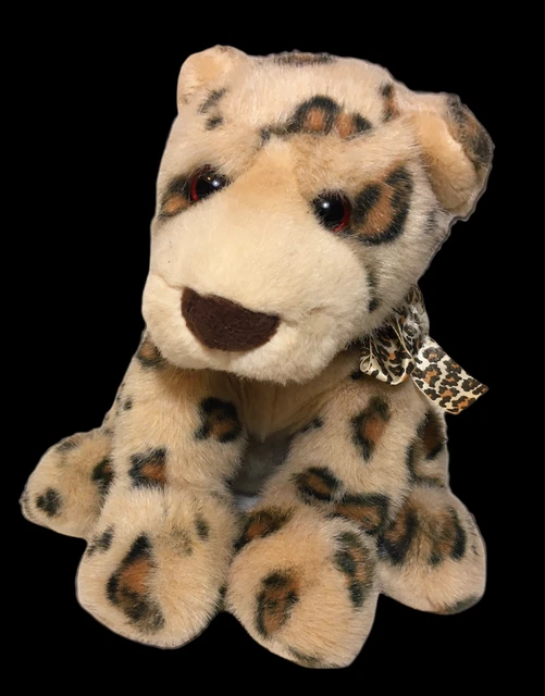 VINTAGE GUND KENYA Spotted Leopard Cheetah Spots Plush Baby Cub Stuffed