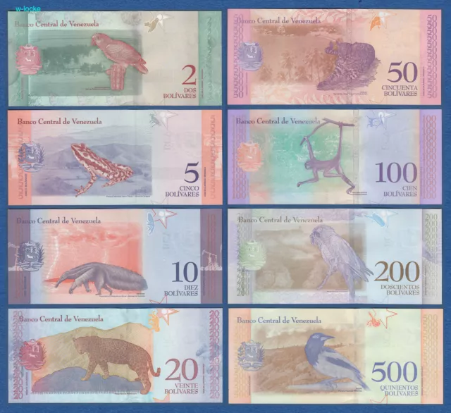 VENEZUELA Set 27 Banknoten 2 bis 1000000 Bolivares Inflation 2007-2020 UNC 3