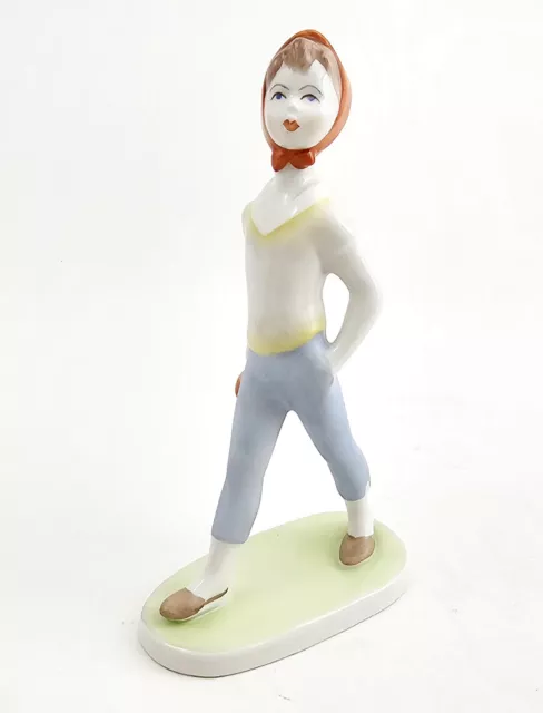 Vintage Aquincum Girl Figurine - Hungarian Porcelain Figurine