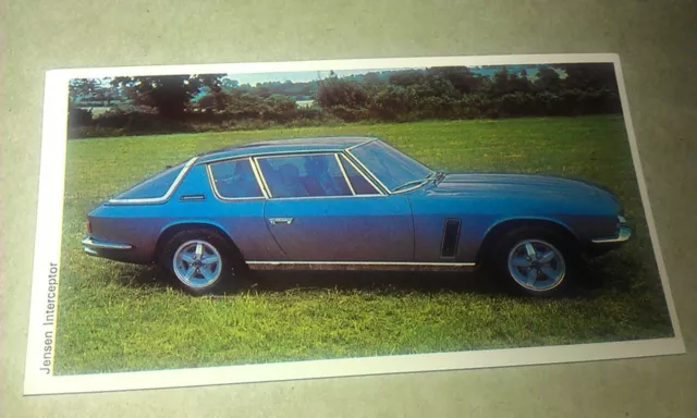 1971 JENSEN INTERCEPTER   Daily Express UK Trade Swap Card