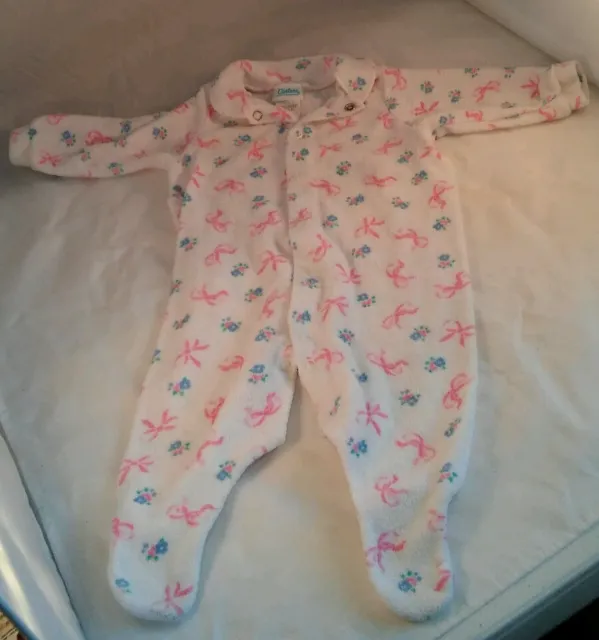 Carter's Baby Girls Sz M 12-17 lbs. Snap Button Footed Jumper