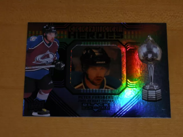 2013-14 Upper Deck Black Diamond Hardware Heroes Peter Forsberg 015/100