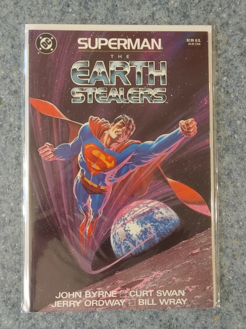 Superman The Earth Stealers NM OR BETTER DC Modern Age Comic Book NEW BAG+BOARD