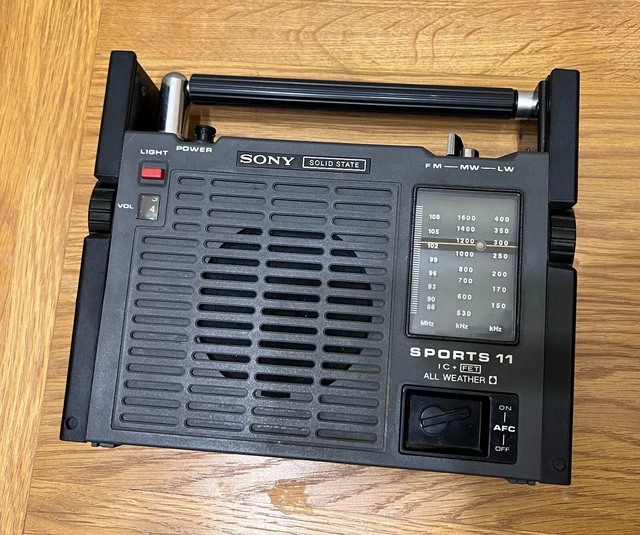 SONY ICF111L SOLID State Radio Vintage Retro Sports 11 Weather Radio