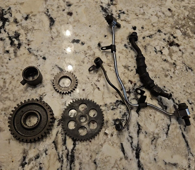 HONDA XR650L XR600R Oil Pump OEM Gear Pipe Orifice Bolts XR 650 L Set