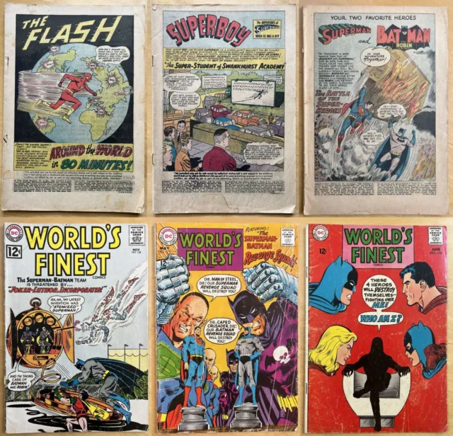 SILVER AGE LOT World's Finest Comics 95 129 176 177 80-Page Giant 4 Superboy 98