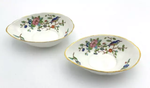 Aynsley England Pembroke Pattern English Bone China Pair of Egg-Shaped Bowls