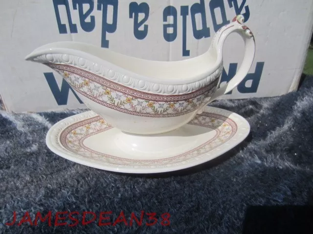 Copeland Spode Cynthia Gravy Boat Attached Underplate China