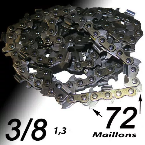 Lot de 3 chaînes , 50 cm , 76 maillons pour tronçonneuse 0.325 / 1.5 / 76