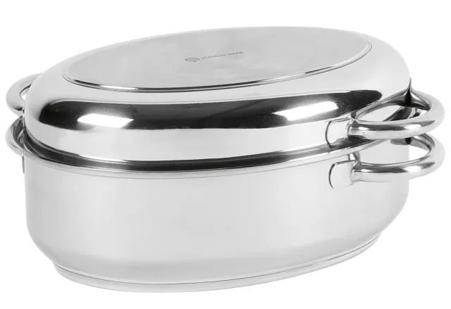 SCHULTE-UFER Multibräter oval 9 l Ø38cm Edelstahl  Edelstahl 158017
