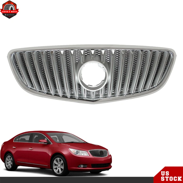 Fit For Buick Lacrosse 2010-2013 Front Bumper Upper Grille Chorme Trim Grill