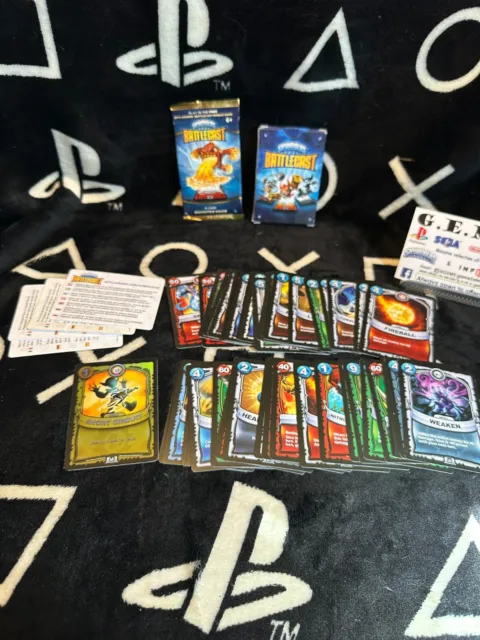 Skylanders Battlecast Bundle inc box of cards & new booster pack.