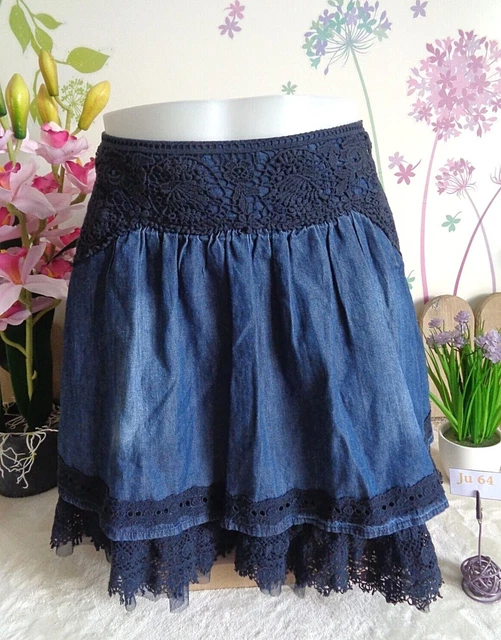Jupe Courte évasée 3 Suisses Taille 40 – Laine, Occasion Très Bon état, Noir