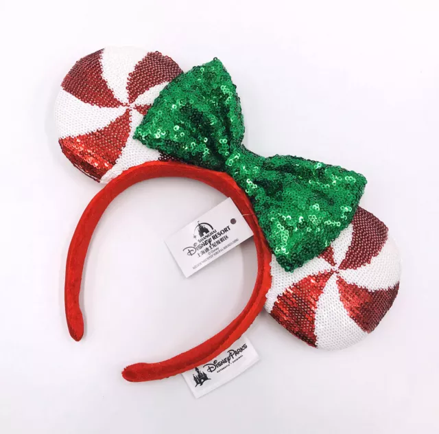 Sequins Lollipop Disney Parks Minnie Ears Candy Cane Cutie Headband