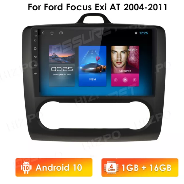 Autoradio für Ford Focus II MK2 2004-2011 GPS SAT Navi Android 10 WiFi DAB 2 Din