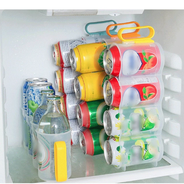 CAN STORAGE RACK Portable Fridge Organizer Space Save Beer Pop Soda Can