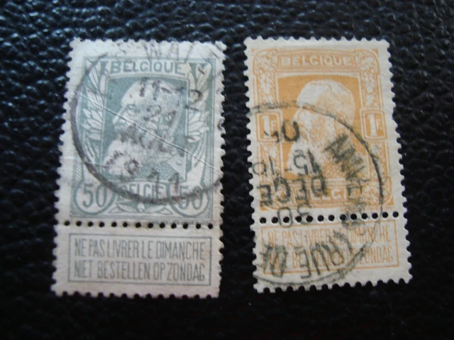 Belgien - Briefmarke Yvert / Tellier N° 78 79 Gestempelt (A50) (2eme Auswahl)