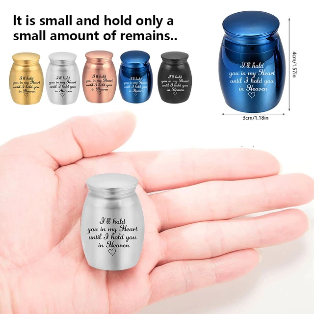 Small Cremation Urn Jar Holder Keepsake for Dog Pet Ashes Memorial Funeral Box-