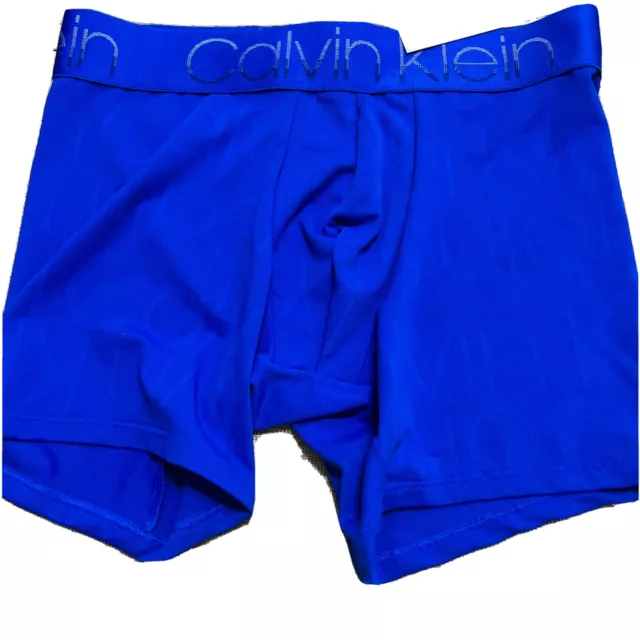 Calvin Klein Limited Edition Microfiber Boxer Brief, Blue S