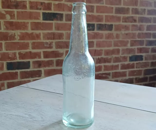 RARE The LIMA BREWING CO. Lima OHIO OH Embossed BEER BOTTLE 12 oz
