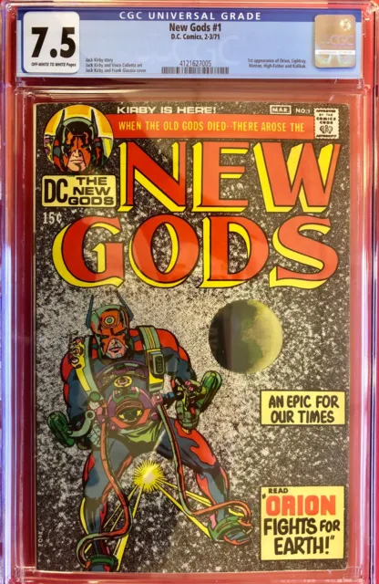 New Gods #1 CGC 7.5 1st Apperance of Orion/Lightray/Metron/High Father DC