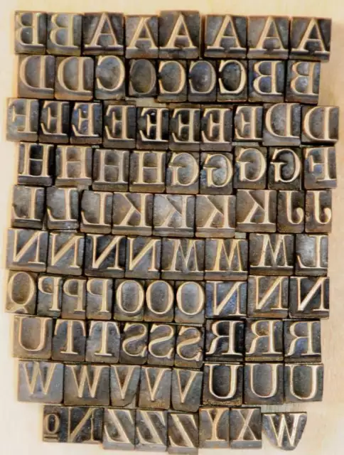 Prägeschrift 6,5 mm Messingschrift Buchbinder Messing Buchbinden Vergoldepresse