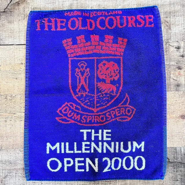 The Old Course Scotland The Millennium Open 2000 Bar Towel Vintage