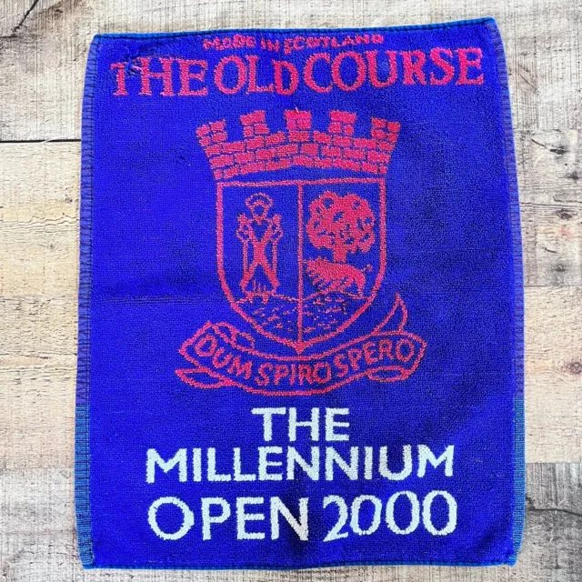The Old Course Scotland The Millennium Open 2000 Bar Towel Vintage