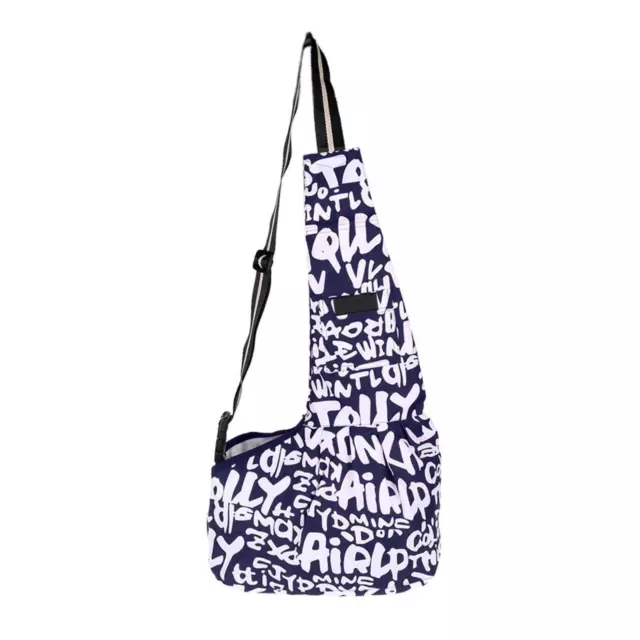 Small Dog Cat Carrier Bag Washable Soft Shoulder Blue Letter S