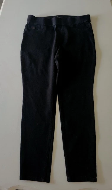 Nine West Pull On Skinny Jeans Women's Size 14 Heidi Denim Black