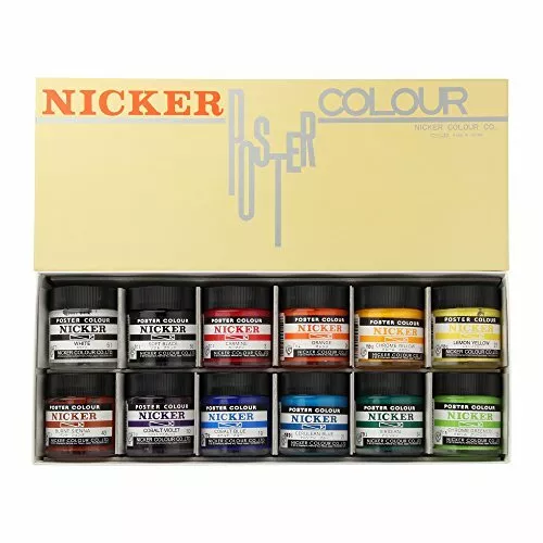 Knicker Poster Color 12 Color Set 20ml 08112 (Japan Import)