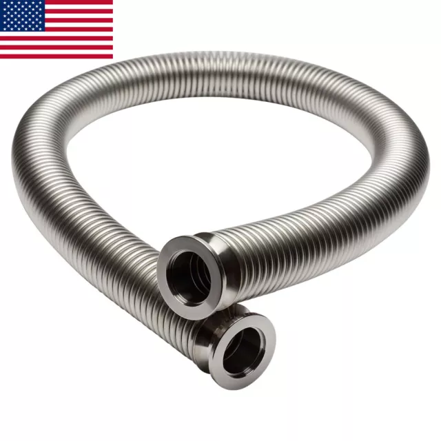 LoCo Science Hose Barb Adapter for Vacuum Pipe Fittings, Stainless Steel -  KF-16, 1/2