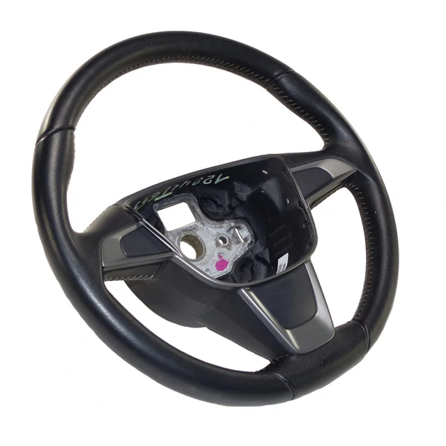 VOLANT EN CUIR Seat 6J Mii Volant Cuir Noir Avec Gris Coutures EUR 166,28 PicClick FR