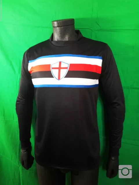 FOOTEX Maglia Portiere Sampdoria Colore Nero Personalizzabile Con Nome e Numero