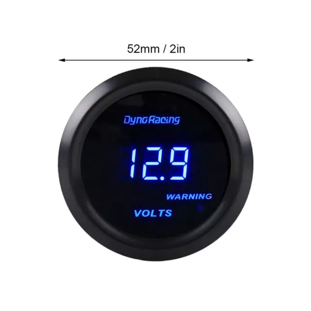 2" 52mm Digital Turbo Boost Gauge Water Temp Oil Pressure Gauge Voltmeter 1 GX 3