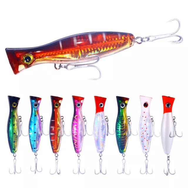 7 FLOATING SALTWATER Lure GT Giant Trevally Popper Grouper Tuna Topwater  Lure $16.99 - PicClick