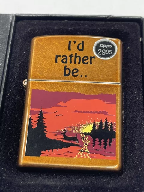 Zippo 2007 Outdoor Escape Toffee Finish Lighter Sealed In Box R139