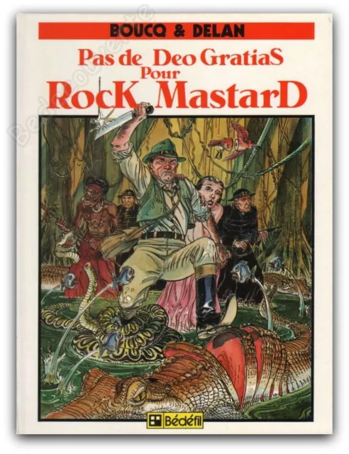 EO BD Boucq 1986 Pas de Deo Gratias pour Rock Mastard Ed. Bédéfil 22,5x29,5 cm